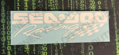 Seadoo Racing BRP Pwc Watercraft window DECAL/STICKER 8” White