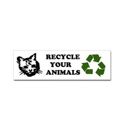 Recycle Your Animals Vinyl Sticker Decal Fight Club Inspired 5″