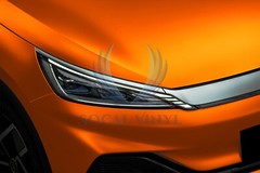 ESSMO PET Romance Chrome Lava Orange Auto Car Vehicle Vinyl Wrap Decal Sticker