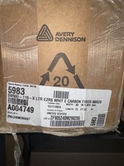 Avery Dennison SW900 Supreme White Carbon Fiber Vinyl Car Wrap Film 115-X 60×25