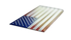 3D Metal American Flag Decal Sticker Emblem (Combo Pack)