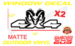 4X4 Truck Window Decal SIDE BED SET X2 Premium Oracal 651 Vinyl MADE IN USA