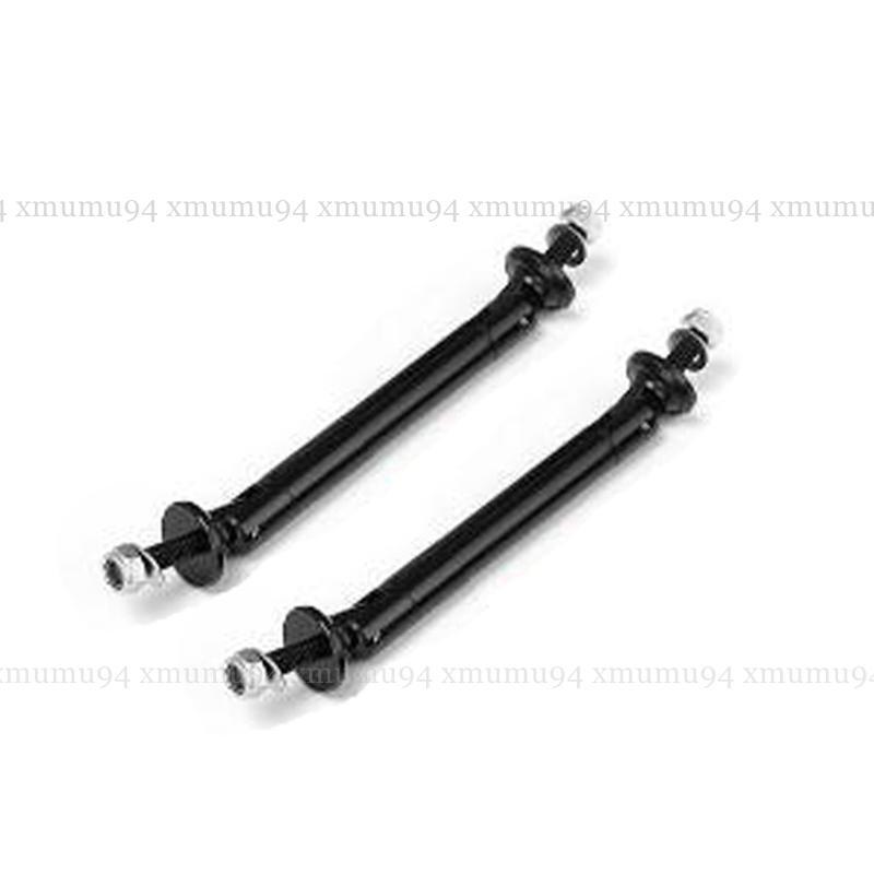 Adjustable Red Car Front Bumper Lip Splitter Strut Rod Tie Support Bars Spoiler