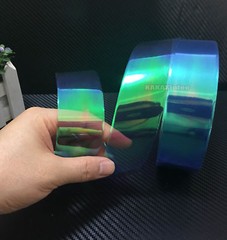 Glossy Car Blue Chameleon Headlight Taillight Vinyl Wrap Tint Tape Sticker – CF