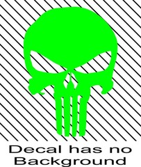 Punisher Skull Decal Pair of 2 Vinyl Stickers Truck Window Laptop Helmet Cart