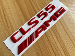 Gloss RED 3D CLS55 AMG Number Letters Rear Trunk Badge Emblem for Mercedes Benz