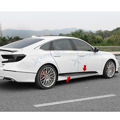 For Honda Accord 18-22 Gloss Black Door Side pre-cut Lower Stripe Decor Stickers