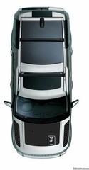 Hood Decal Kit + Side Panels for Land Rover LR3, LR4, Anti-glare Vinyl Graphic