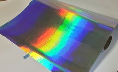 Oil Slick Rainbow Holographic Sign Vinyl 24″ x 10 yards Iridescent, Shimmers