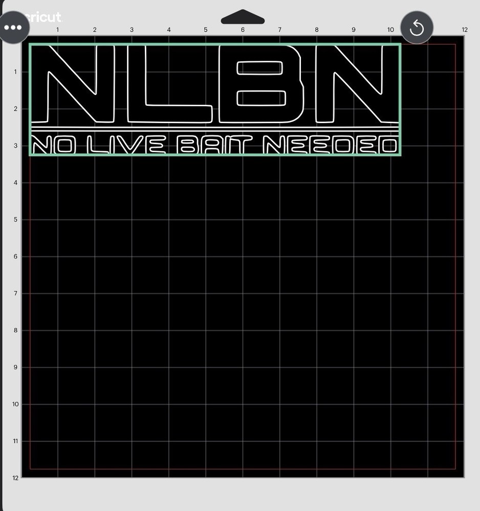 NLBN matte black decal sticker 10”