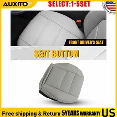 Gray Leather Driver Seat Cover For 08-15 Mercedes Benz GLK280 GLK300 4Matic 1-5X
