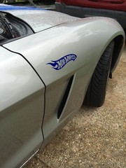Two Hot Wheels Decal right and left sides 9 inch