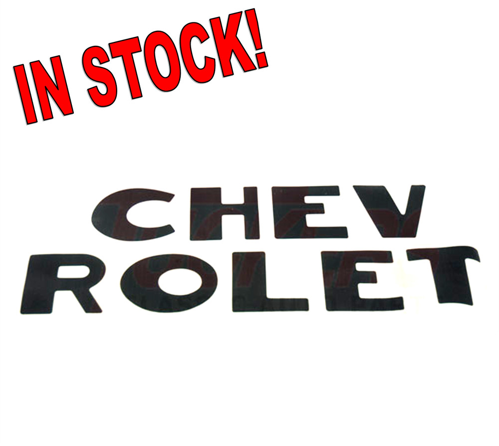 1947-1953 Chevrolet Stepside Tailgate Decals Black 3100 Chevy Truck Letters
