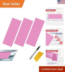 DIY-Compatible 3PCS Pink Chevy Bowtie Emblem Stickers – Vinyl Decals