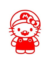 Hello Kitty ,Super Mario, Vinyl Decal,Sticker for Car, Windows, Laptops and more