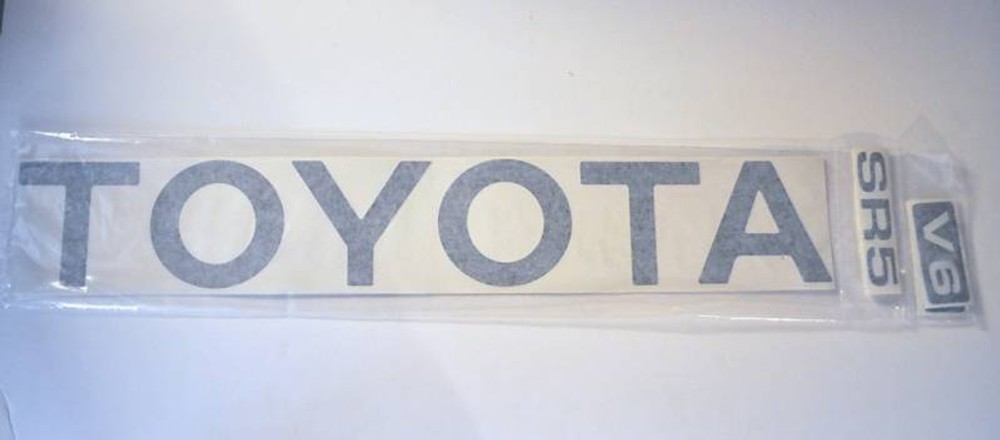 TOYOTA TRUCK TAILGATE LOGOS DECAL 89-95 BLACK pickup