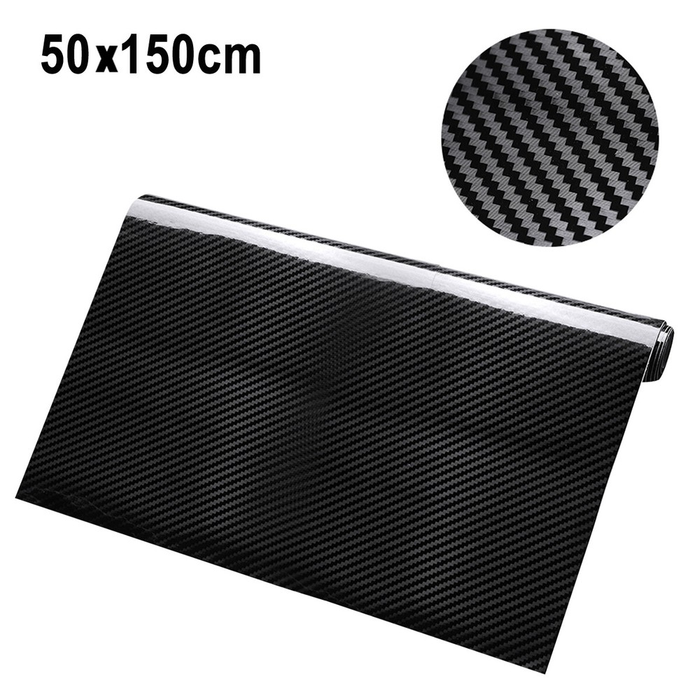 6D Car Auto Accessories Car Interior Wrap Sticker Carbon Fiber Glossy Vinyl Film
