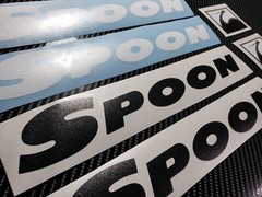 SPOON Sports 4pcs – WHITE OR BLACK – Civic EK9 EG EF S2K NSX Sticker Vinyl JDM