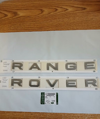 GENUINE OEM For 03-09 Land Rover “Range Rover” Raised Decal-Dark Gray Metallic