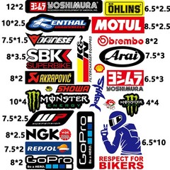 Lot 6 Mixed Stickers Motocross Motorcycle Car ATV Racing Dirt Bike Helmet Decals