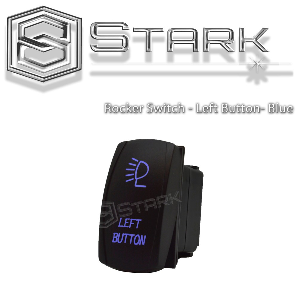 LED Rocker Switch Laser Backlit Etched Dual Light 20A 12V ON / OFF – Design (B)