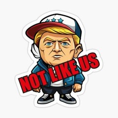 donald trump Not like us 10 PACK Funny Sticker Decal Gas Pump Oil
