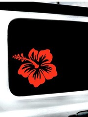 Hibiscus single flower Vinyl Decal-Sticker for Jeep Car Truck Bumper Wall Window