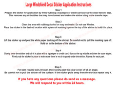 WHITE LIGHTNING 8″ Decal Car Truck Diesel Sticker JDM Turbo Euro Boost Lifted