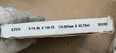 Vintage NOS 80s Vinyl Stripe Graphics Silver 9/16″ x 150′ S-7278