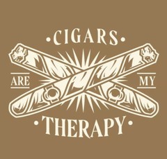2.5” Cigars Are My Therapy Sticker Smoke Puff Relax Waterproof