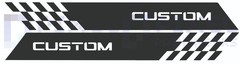 CUSTOM Check Front Wing Stripes – Vinyl Decal for Transit Custom MK8 (2014–2023)