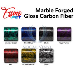 ESSMO PET Marble Forged Gloss Carbon Fiber Royal Purple Vehicle Vinyl Wrap Decal