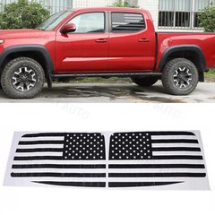 USA Flag Graphics Rear Door Glass Window Sticker Decal For Toyot Tacoma 16-2023