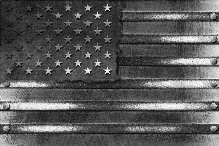 Rustic Grey American Flag 24×36 Graphic Car Wrap Decal Vinyl Bike Motorcycle US