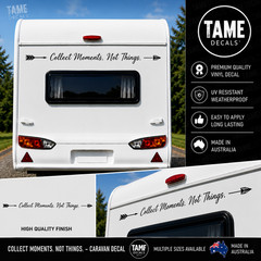 Adventure Moments Caravan Decal Sticker RV Camper Trailer Vinyl Jayco Viscount