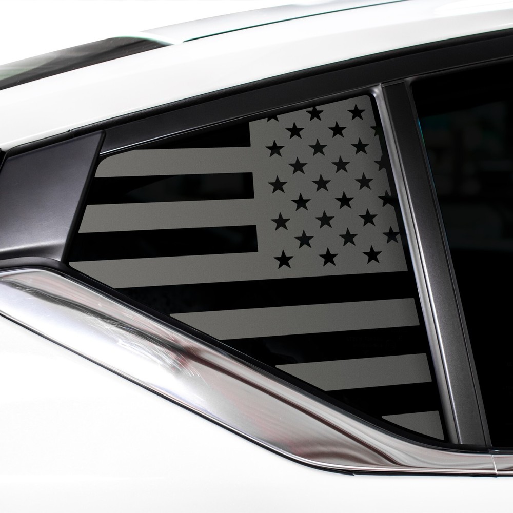Fits Nissan Altima 2019 – 2023 Quarter Window American Flag Vinyl Decal Sticker