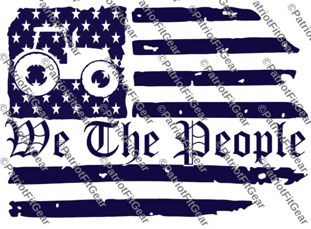 American Farmer,We The People,Flag,Farming,Agribusiness,Dairy Farm,Vinyl Decal