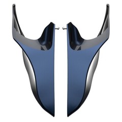 Advanblack Midnight Blue Stretched Extended Side Cover Fits Harley Touring 2014+