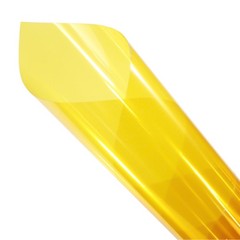Uncut Roll Window Tint Film Car Dyed Reflective Chrome Mirror Golden yellow