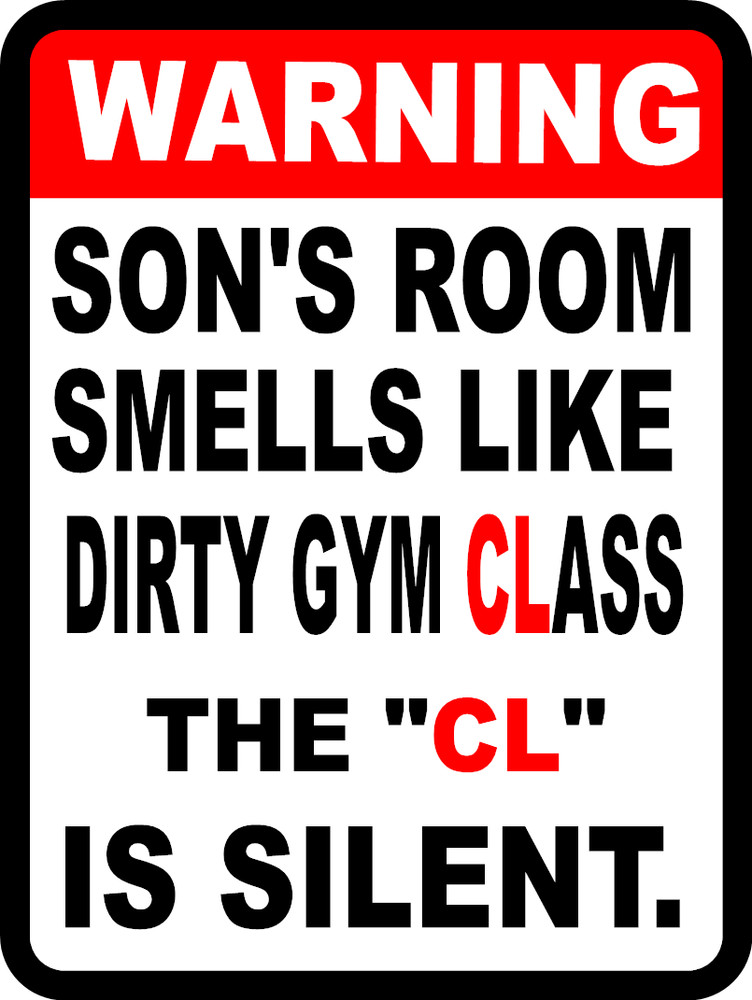 funny sons room door decal sticker New easy to apply, removable, fathead type