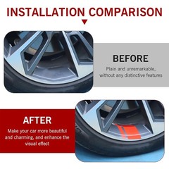 6pcs Reflective Safety Stickers – Waterproof Tape for Bike, Car, Motorcycle-NEW