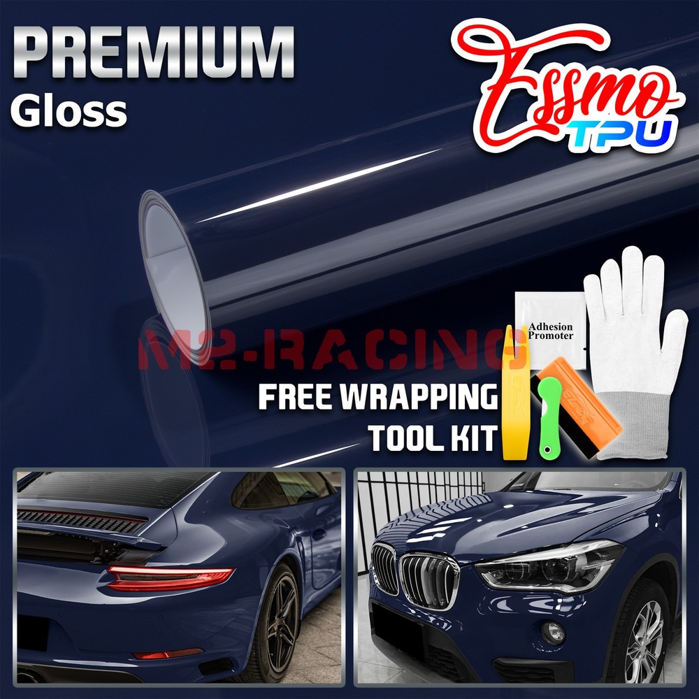 TPU Color Gloss Midnight Blue PPF Paint Protection Film Dry Wet Apply Vinyl Wrap