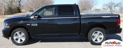 Fits 2009-2017 2018 Dodge Ram Hustle Stripes Decal Vinyl Kit