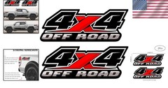 Enhanced Truck Style: 4X4 Offroad Vinyl Decals for F-150, Silverado & More