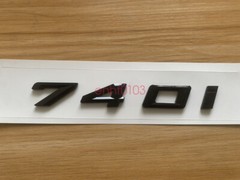 Gloss Black 3D ABS Letters Trunk 740i Emblem Rear Badge for BMW 2017-2022 740i