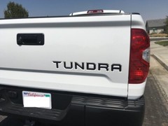 TUNDRA Tailgate Letters Sticker Vinyl Insert Decals for Toyota Tundra 2014-2019