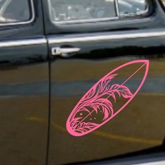 Surfboard Vinyl Decal for Vehicle Windows Laptops Any Smooth Surface design #19