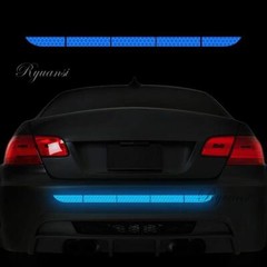 Car Trunk Rear Bumper Guard Reflective Warning Strips Stickers Night Safety