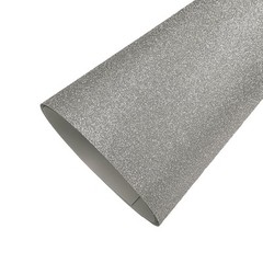 1FT x 4FT Matte Sparkle Metallic Diamond Silver Craft Adhesive Vinyl Wrap Film
