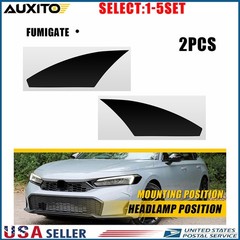 Precuted Smoke Vinyl Overlays For 22-25 Honda Civic Headlight Side Markers 2-10X
